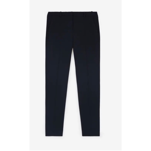 Brand New The Kooples Marta Crepe Suit Pants in Flowing Navy Size 34 FR/ 2 U.S. - Picture 1 of 14